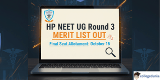 HP NEET UG Round 3 Merit List Out; Final Seat Allotment on October 15
